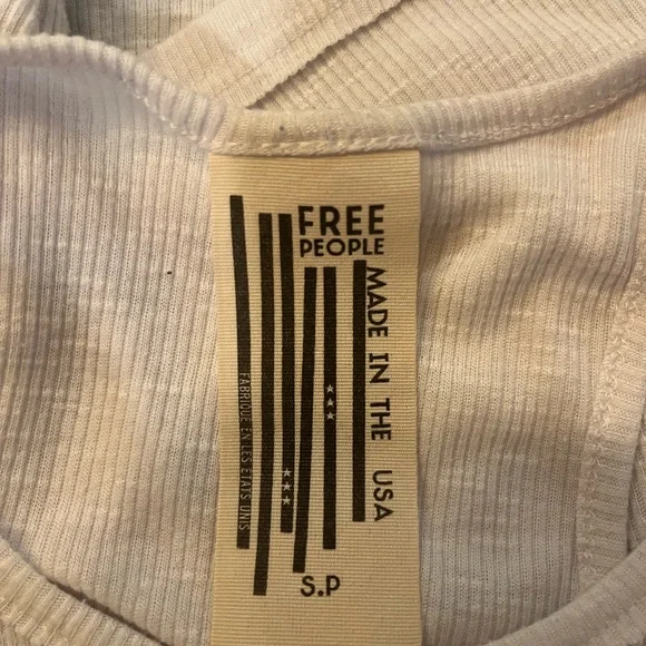 Free People Fresh in Love Pointelle Rib Crewneck Tank- Small Petite - Picture 8 of 9